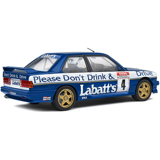 BMW E30 M3 #4 Tim Harvey "Labbatt's" BTCC British Touring Car Championship (1991) "Competition" Series 1/18 Diecast Model Car by Solido