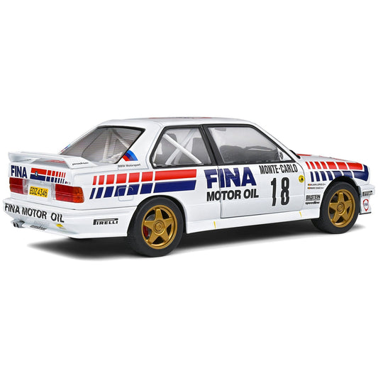 BMW E30 M3 Gr.A #18 Marc Duez - Alain Lopes "Rally Monte-Carlo" (1989) "Competition" Series 1/18 Diecast Model Car by Solido