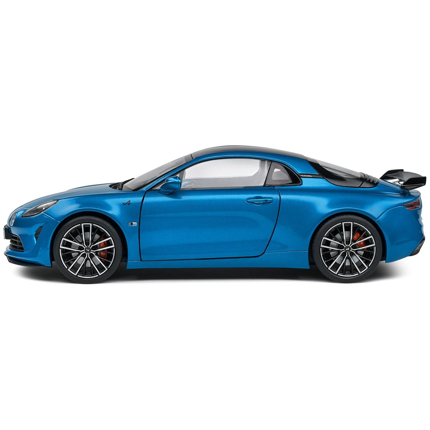 2023 Alpine A110S Pack Aero Bleu Alpine Blue Metallic with Black Top 1/18 Diecast Model Car by Solido