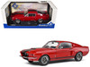 1967 Shelby GT500 Burgundy Red with Black Stripes 1/18 Diecast Model Car by Solido