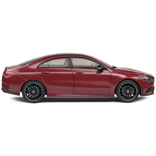 2019 Mercedes-Benz CLA C118 Coupe Rouge Patagonie Red Metallic with Sunroof 1/18 Diecast Model Car by Solido