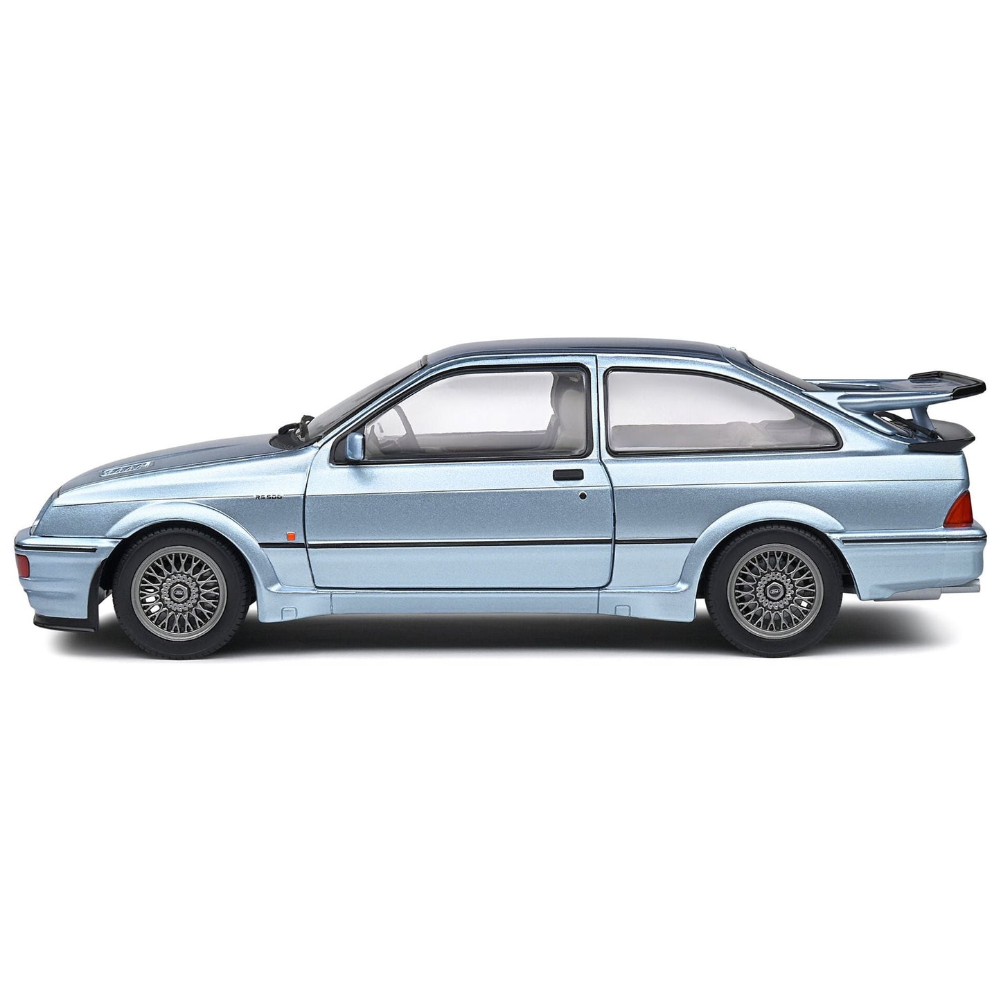 1987 Ford Sierra Cosworth RS500 RHD (Right Hand Drive) Glacier Blue Metallic 1/18 Diecast Model Car by Solido