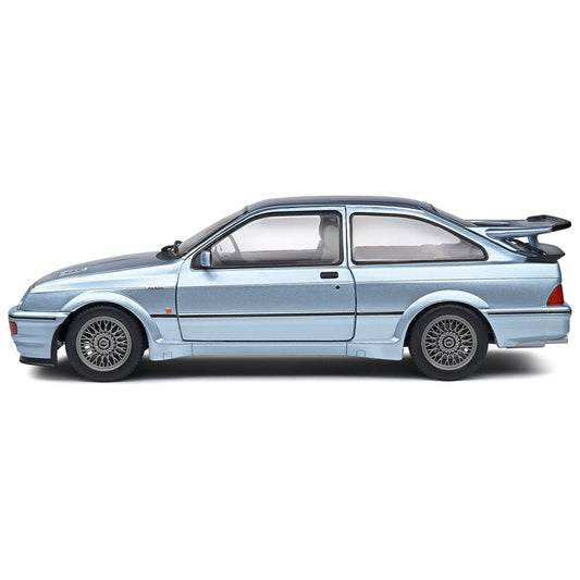 1987 Ford Sierra Cosworth RS500 RHD (Right Hand Drive) Glacier Blue Metallic 1/18 Diecast Model Car by Solido