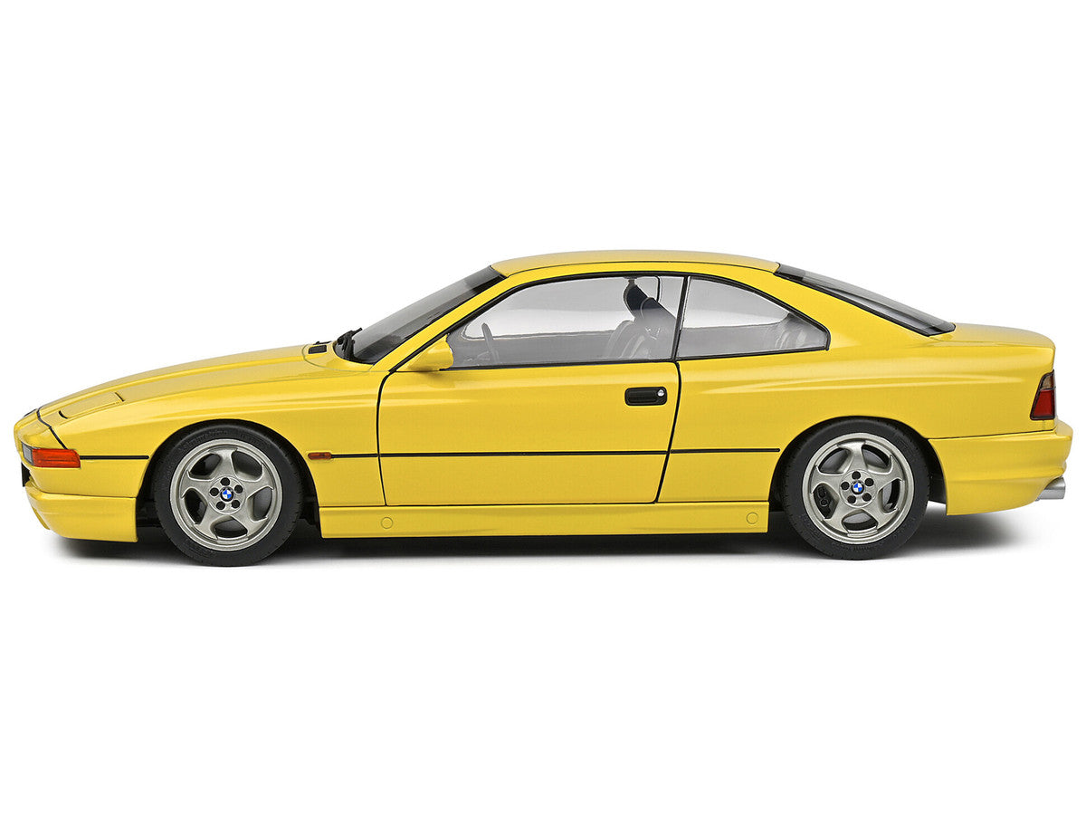 1990 BMW 850 (E31) CSI Dakar Yellow 1/18 Diecast Model Car by Solido