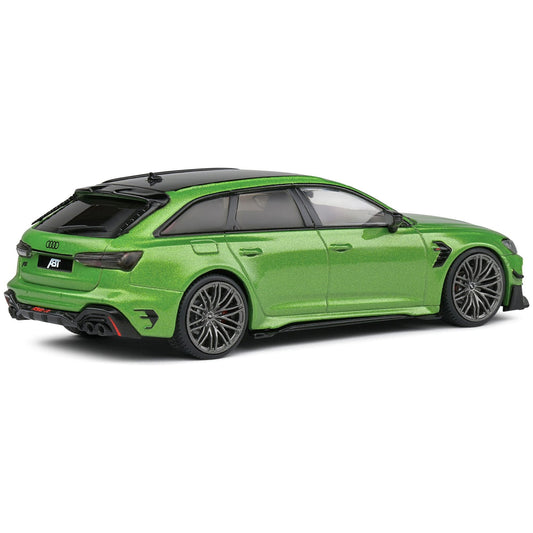 2022 Audi ABT RS 6-R Java Green Metallic with Black Top 1/43 Diecast Model Car by Solido