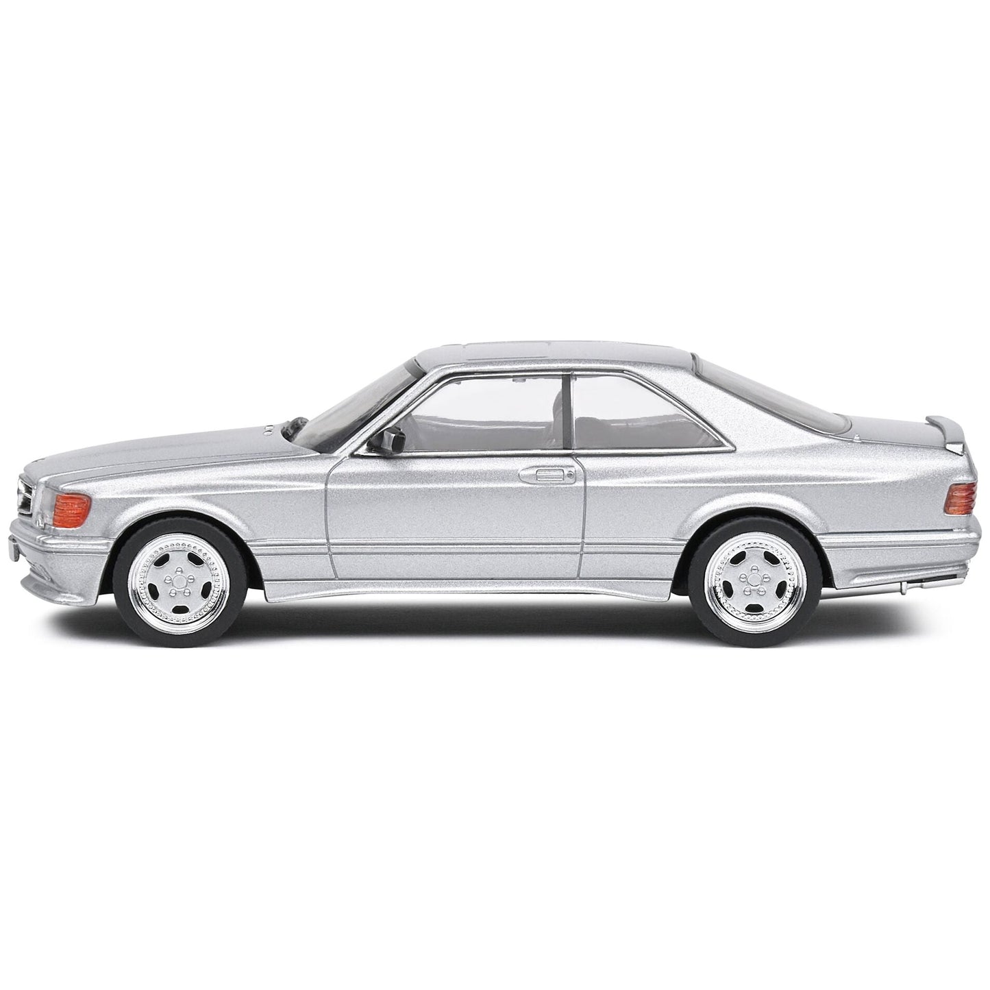 1990 Mercedes-Benz 560 SEC AMG WideBody Silver Metallic 1/43 Diecast Model Car by Solido