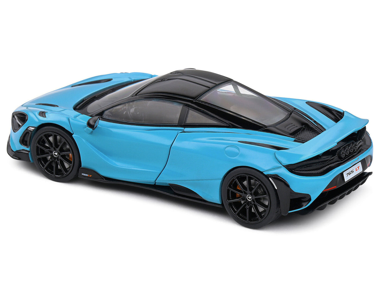 2020 McLaren 765 LT Curacao Blue with Black Top 1/43 Diecast Model Car by Solido