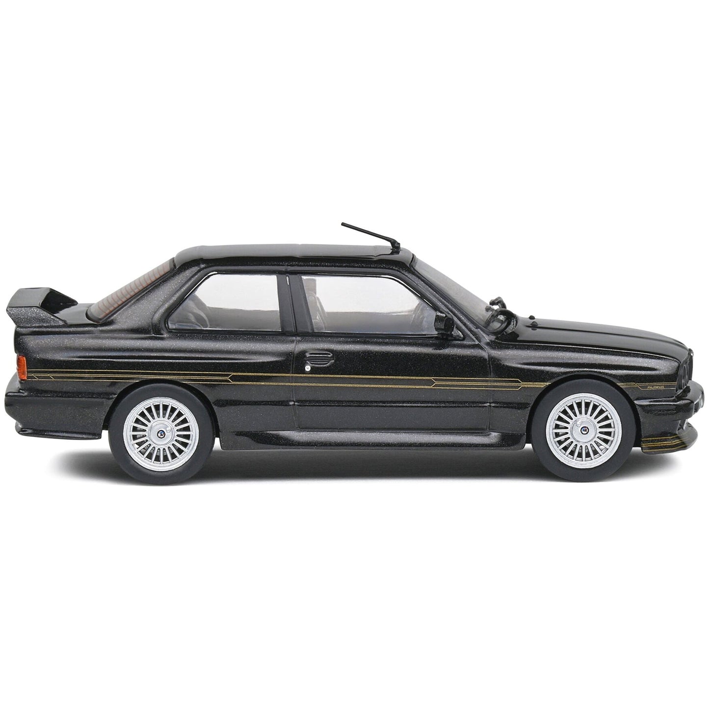 1989 BMW E30 M3 Alpina B6 3.5S Diamond Black Metallic 1/43 Diecast Model Car by Solido