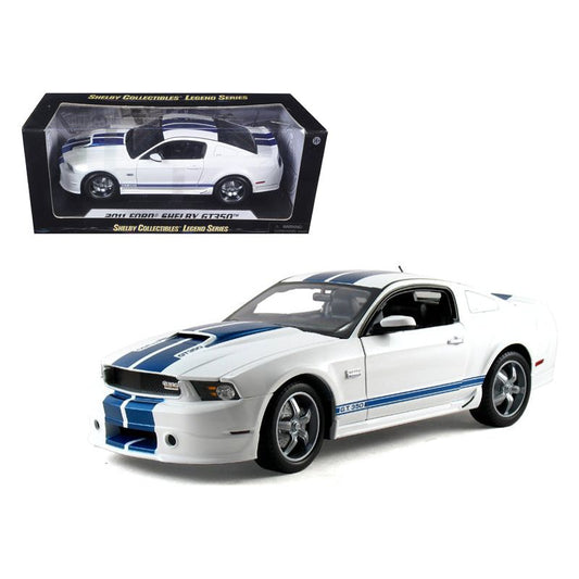 2011 Ford Shelby Mustang GT350 White 1/18 Diecast Model Car by Shelby Collectibles