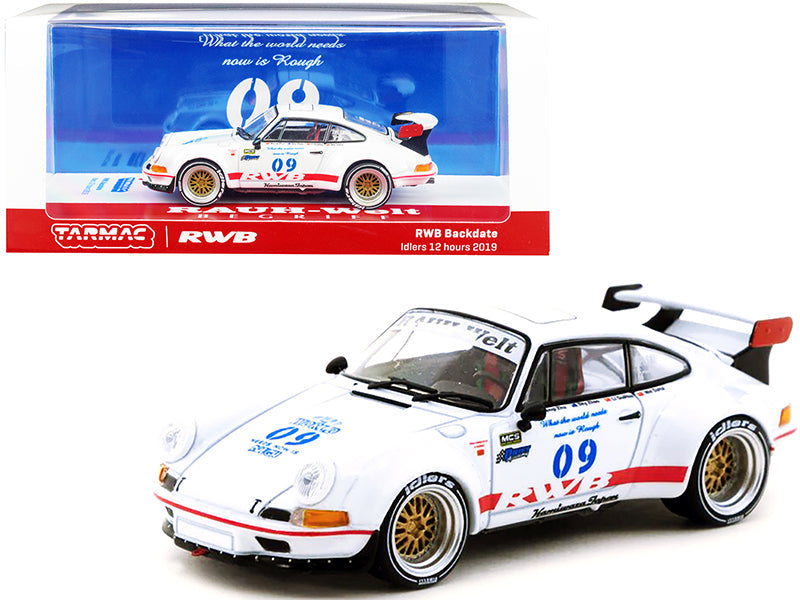 RWB Backdate #09 White Metallic Idlers 12 Hours (2019) "RAUH-Welt BEGRIFF" 1/43 Diecast Model Car by Tarmac Works