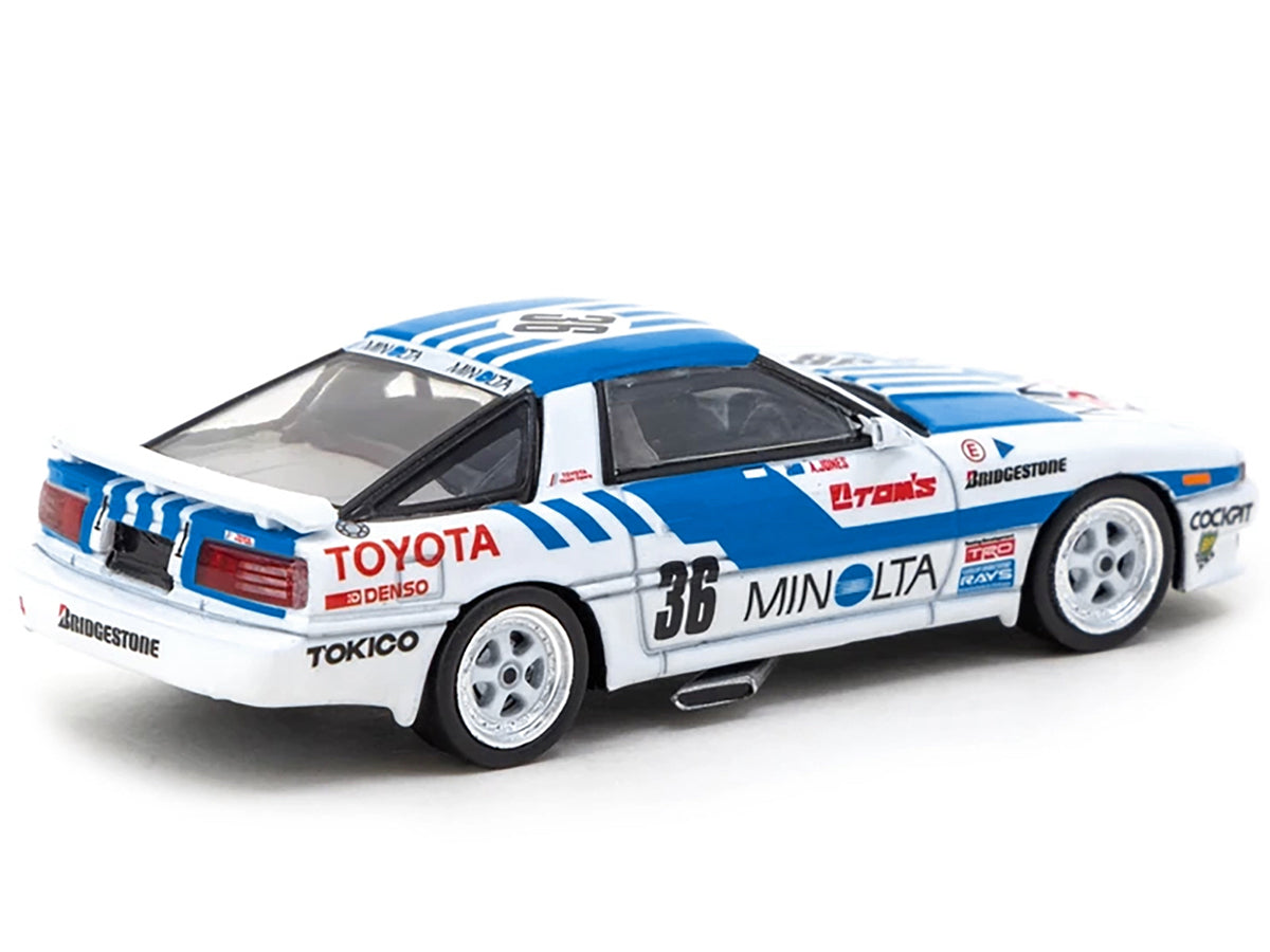 Toyota Supra RHD (Right Hand Drive) #36 Alan Jones "Minolta" Macau Guia Race (1987) "Hobby64" Series 1/64 Diecast Model Car by Tarmac Works