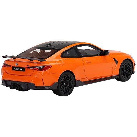 BMW M4 M-Performance (G82) Fire Orange with Carbon Top 1/18 Model Car by Top Speed