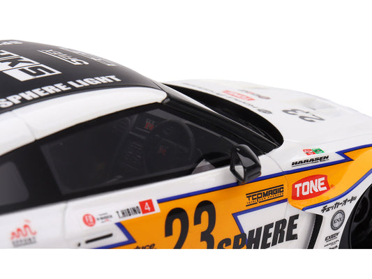 Nissan LB-Silhouette WORKS GT 35GT-RR Ver.2 RHD (Right Hand Drive) #23 Tetsuya Hibino "LB Racing - Formula Drift" (2022) 1/18 Model Car by Top Speed