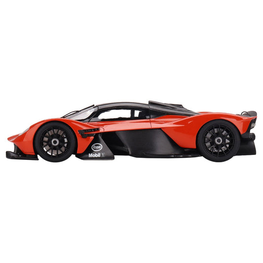 Aston Martin Valkyrie Maximum Orange with Black Top 1/18 Model Car by Top Speed