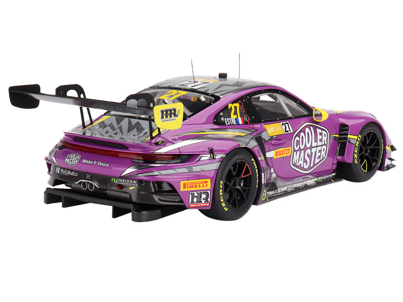 Porsche 911 GT3 R #27 Kevin Estre "HubAuto Racing" FIA GT World Cup "70th Macau Grand Prix" (2023) 1/18 Model Car by Top Speed