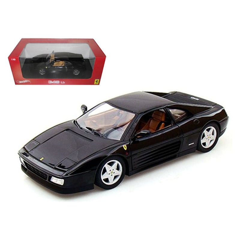 Ferrari 348 TB Black 1/18 Diecast Car Model by Hot Wheels