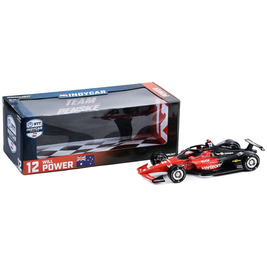 Dallara IndyCar #12 Will Power "Verizon" Team Penske "NTT IndyCar Series" (2023) 1/18 Diecast Model Car by Greenlight