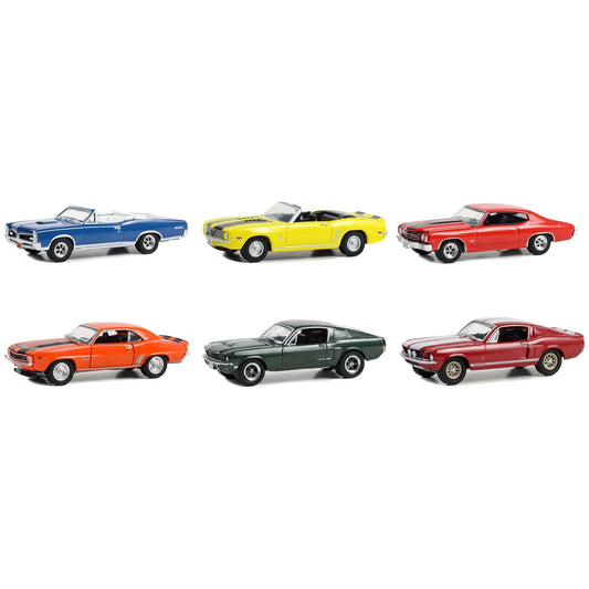 "Woodward Dream Cruise" Set of 6 pieces Series 1 1/64 Diecast Model Cars by Greenlight