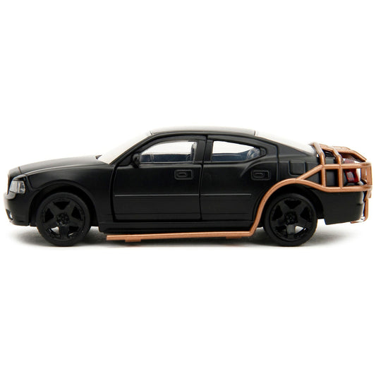 2006 Dodge Charger Matt Black with Outer Cage "Fast & Furious" Series 1/32 Diecast Model Car by Jada