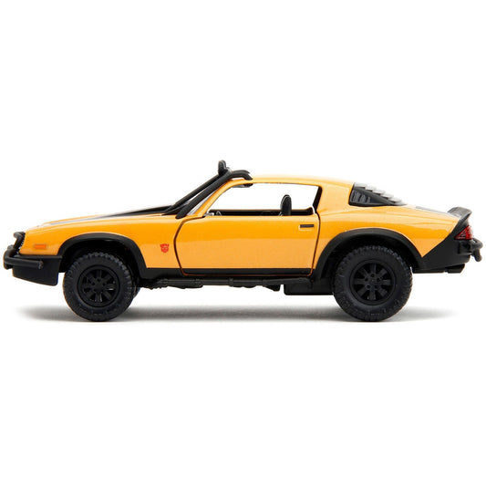 1977 Chevrolet Camaro Off-Road Version Yellow Metallic with Black Stripes "Transformers: Rise of the Beasts" (2023) Movie "Hollywood Rides" Series 1/32 Diecast Model Car by Jada