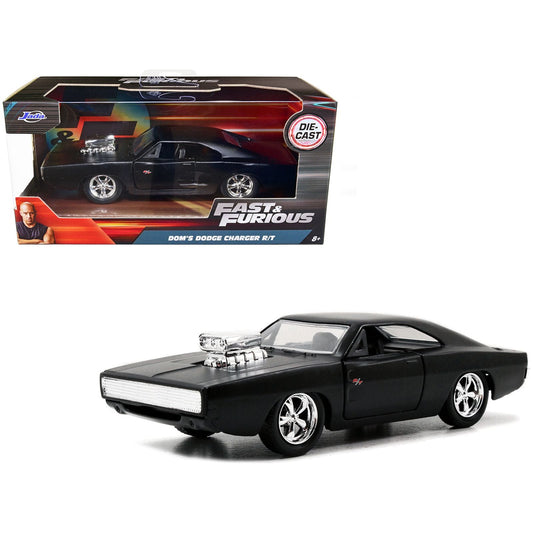 Dom's Dodge Charger R/T Matt Black "Fast & Furious" Movie 1/32 Diecast Model Car by Jada